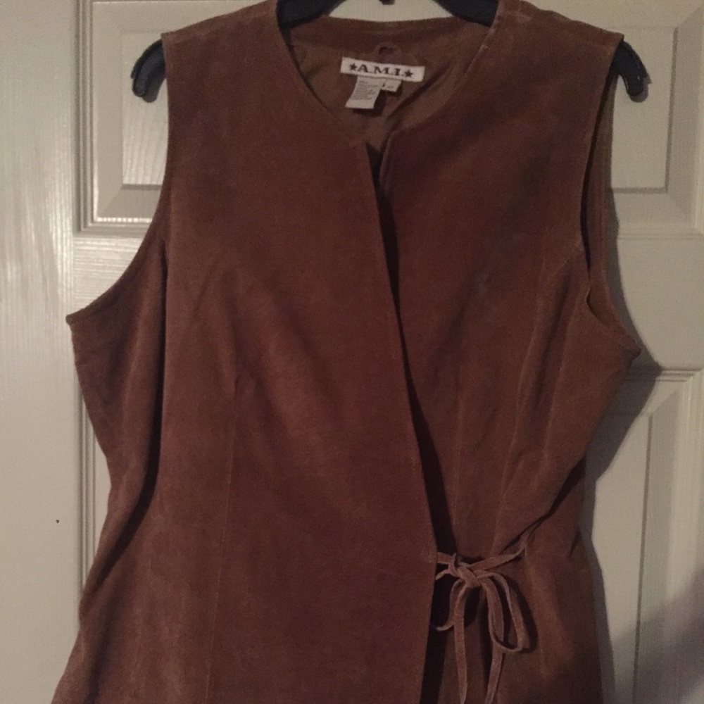 Ladies Suede Vest
